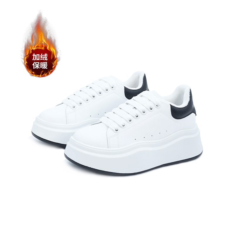 【绒里5.5cm】经典厚底小白鞋百搭休闲板鞋休闲女鞋303190-1