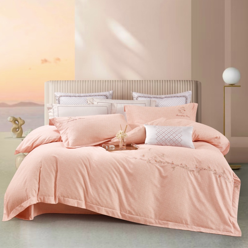 柔醉 磨毛居家四件套2025秋冬全棉刺绣花边工艺款