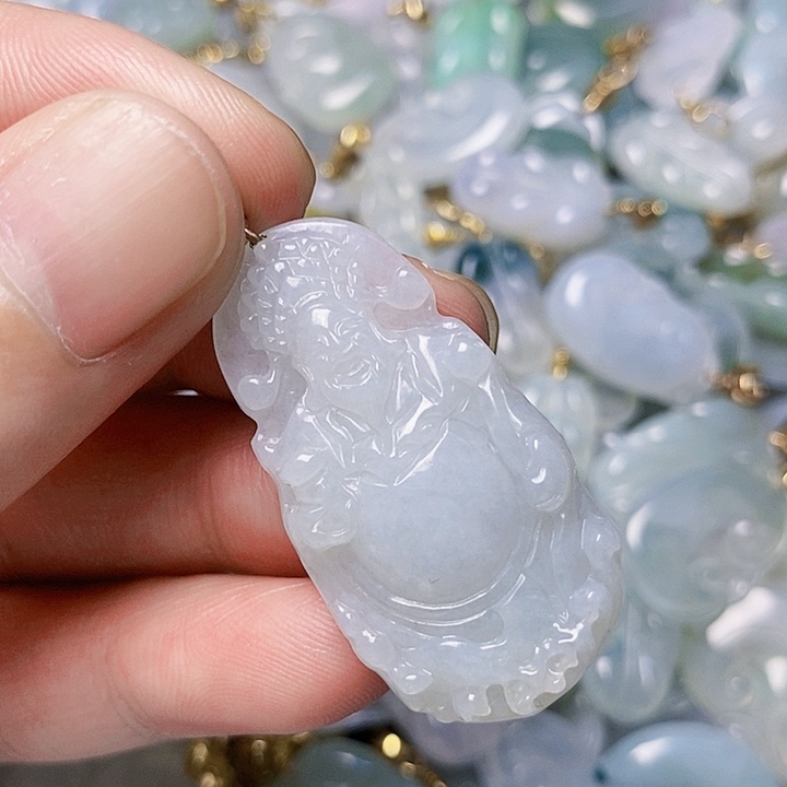 翡翠未镶嵌颈饰天然A货翡翠