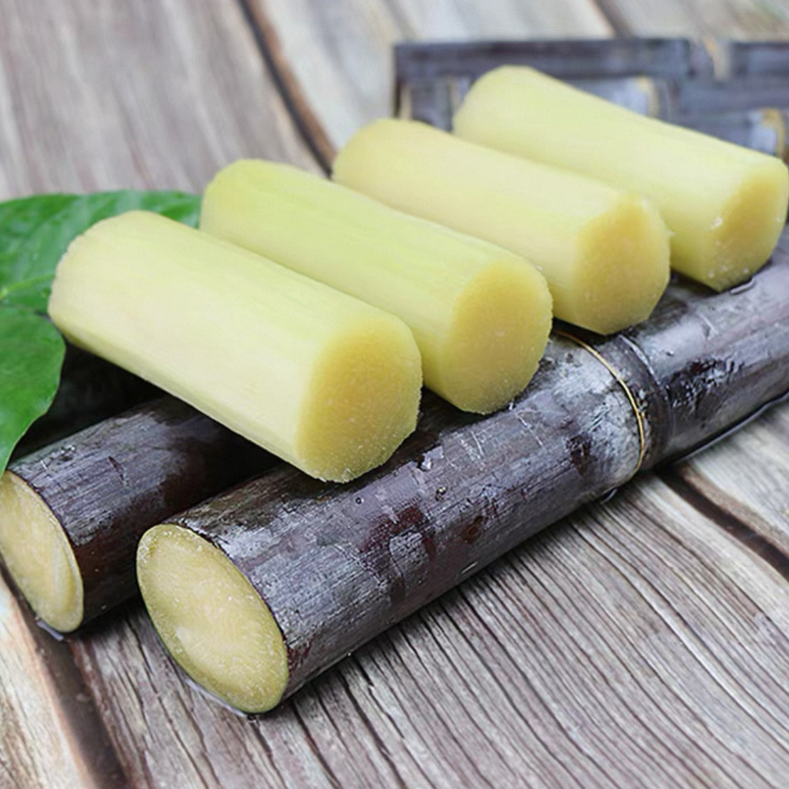 广西正宗黑皮水果甘蔗新鲜现砍脆甜多汁