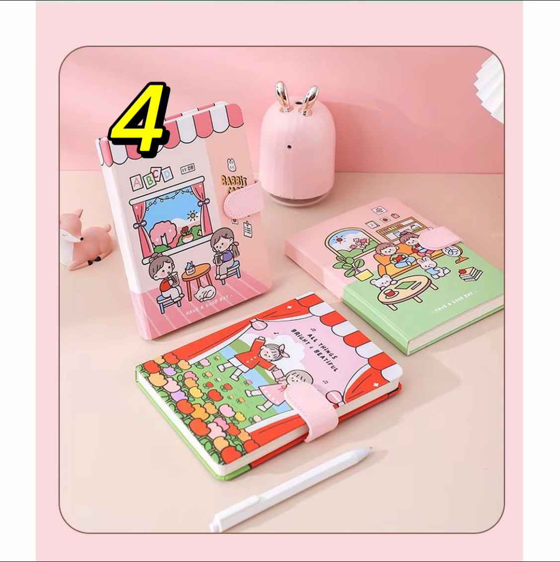 4号文具：文具，贴纸，本子，笔类，套装【以直播间展示为主】