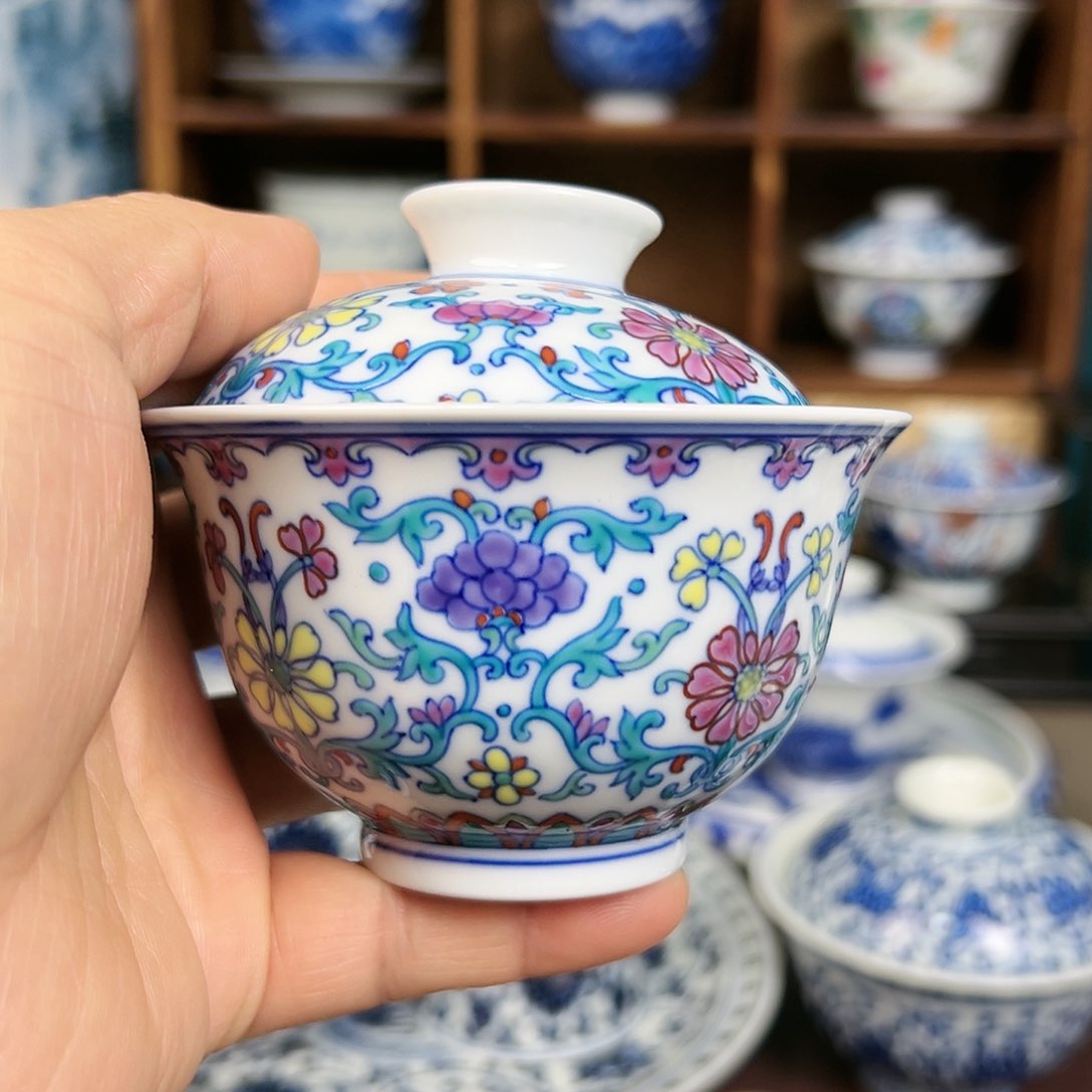 盖碗瓷r****8景德镇陶瓷茶器