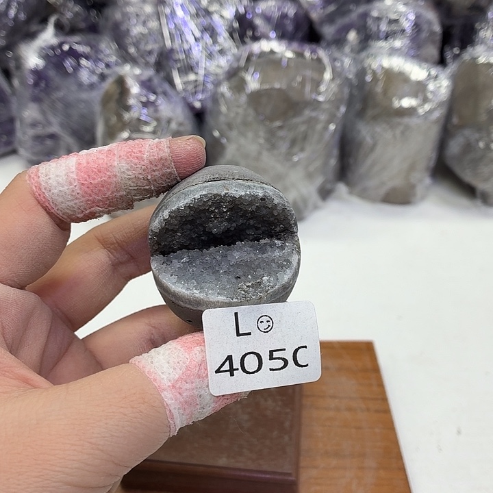 水晶未镶嵌摆件天然紫水晶