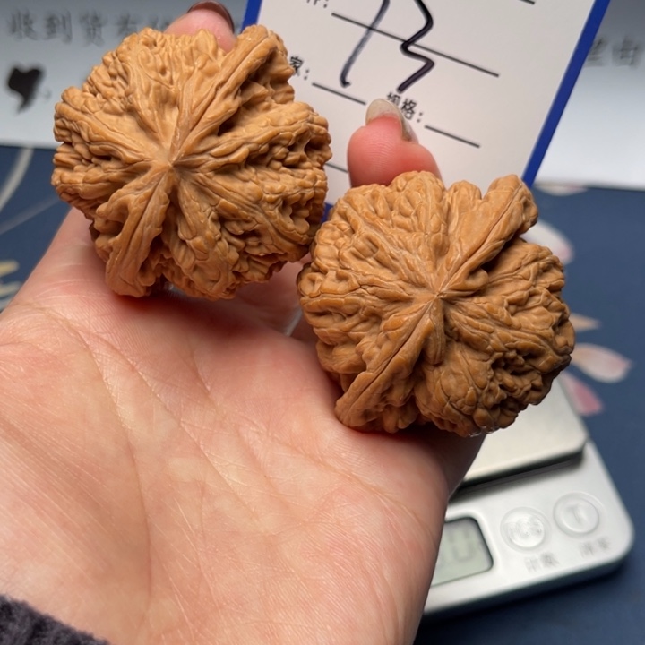 文玩核桃把件粗筋47