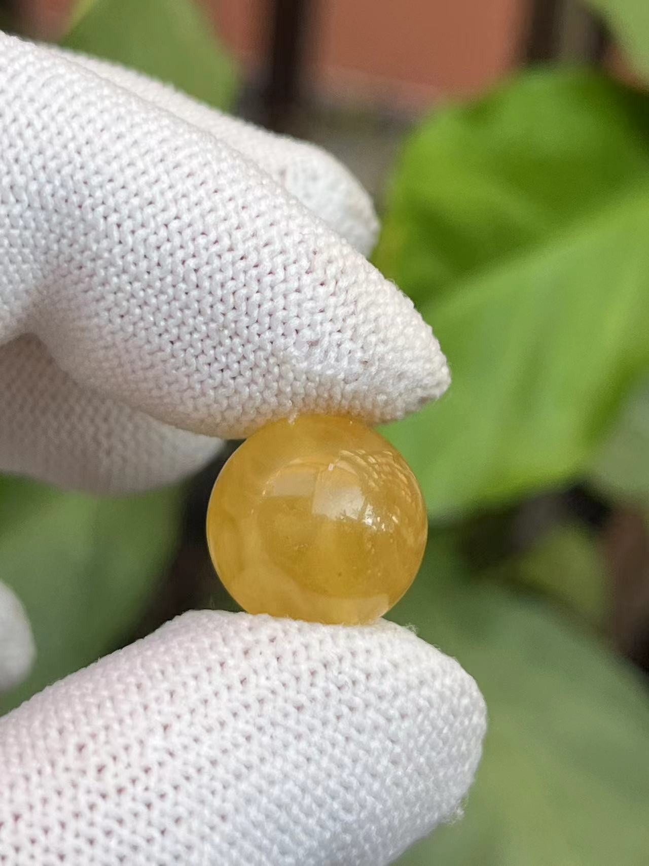 3032天然蜜蜡琥珀圆珠14mm