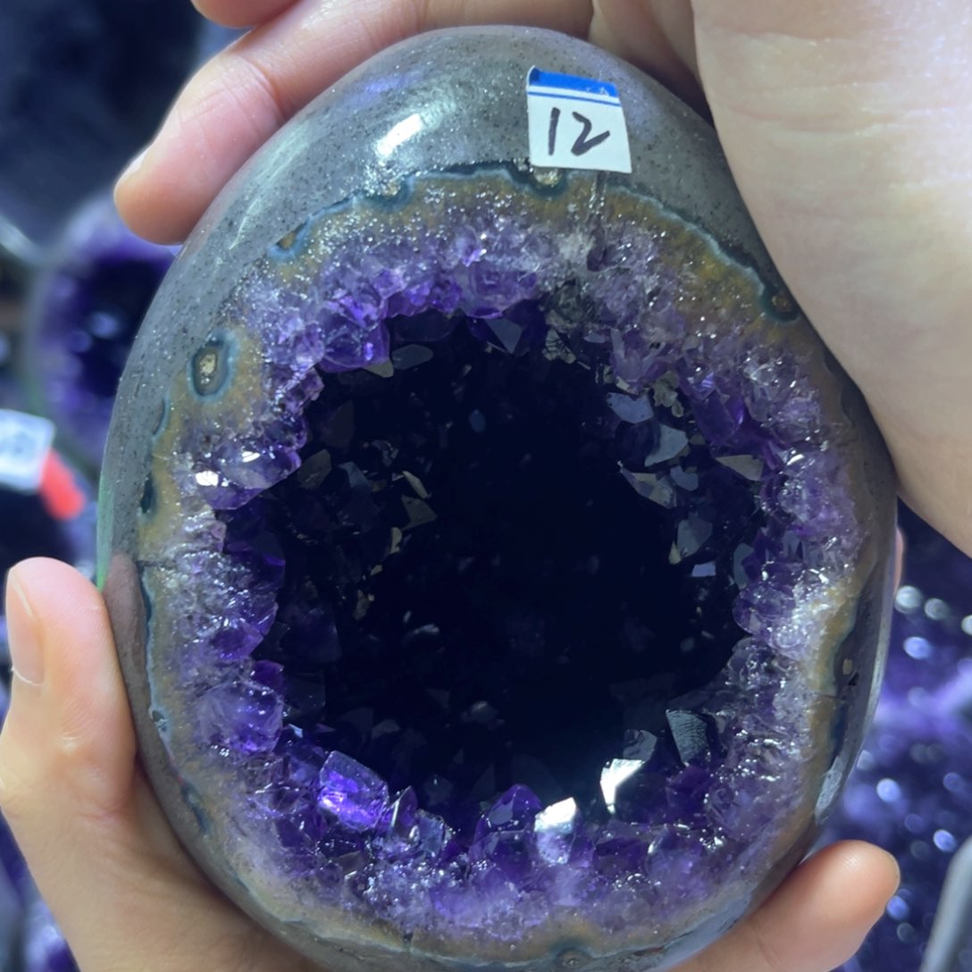 紫晶摆件未镶嵌紫水晶