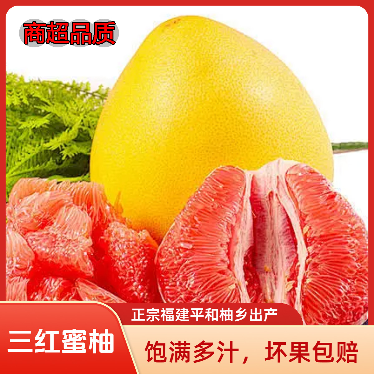 【子文生日专属肉厚三红柚老树】包邮水果头茬当季正宗红心柚福建