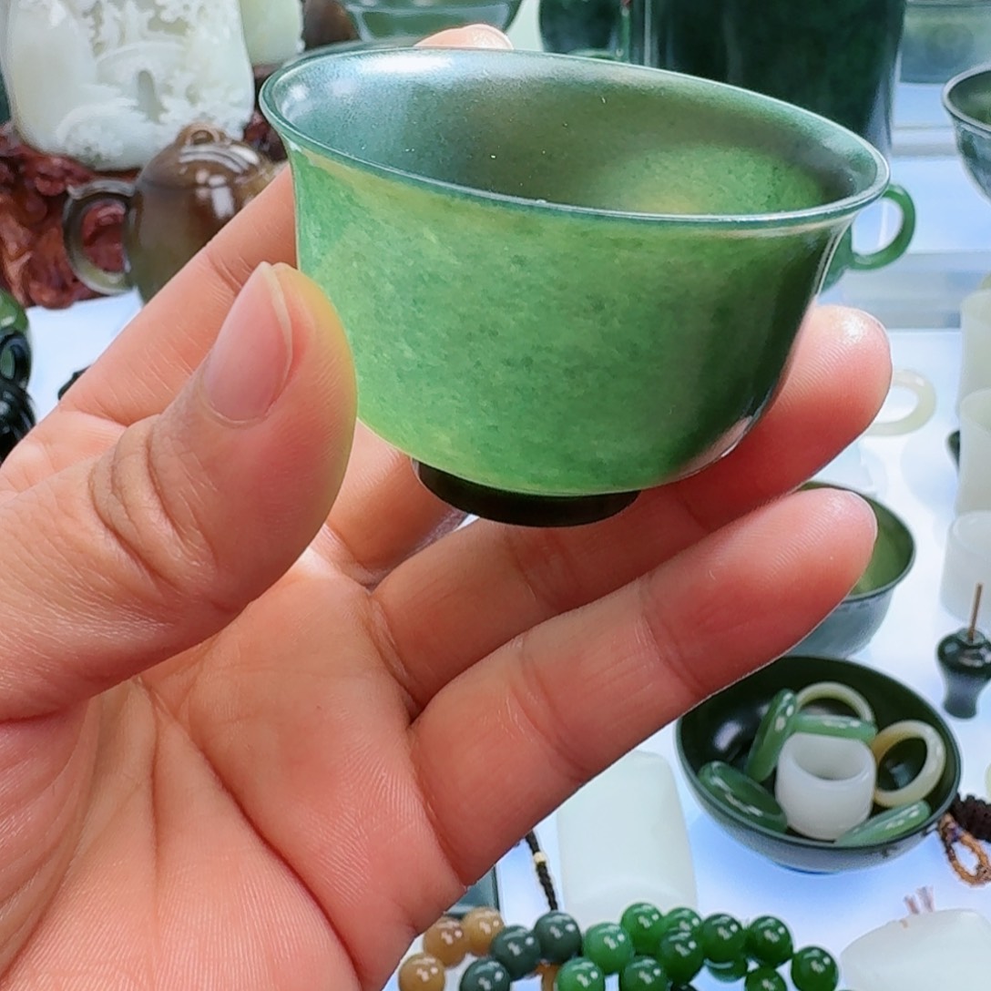 和田玉（青玉）挂件未镶嵌