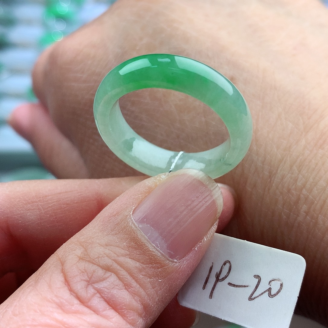 未镶嵌戒指翡翠19-20号