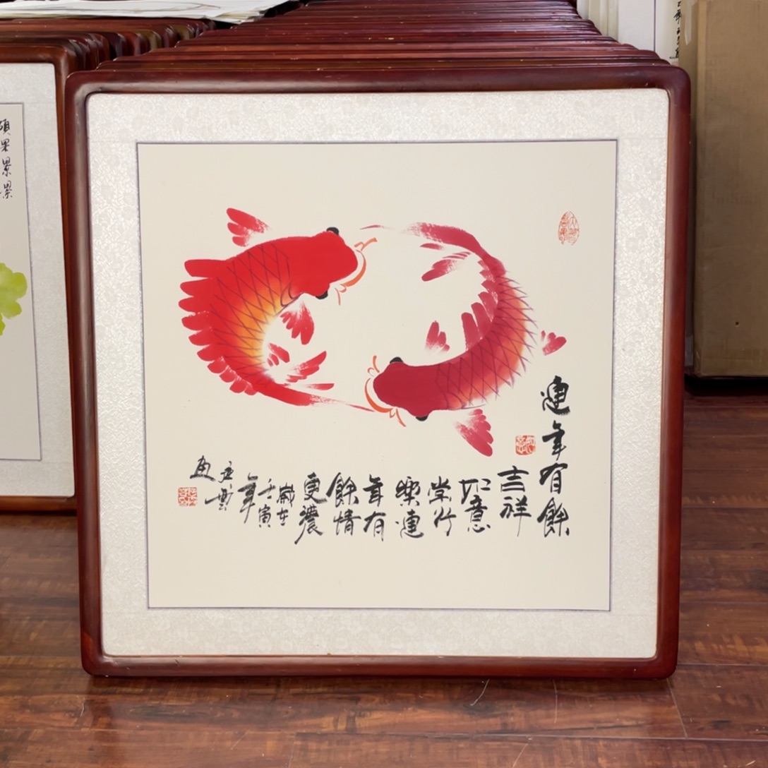 国画带框尺寸63*63厘米