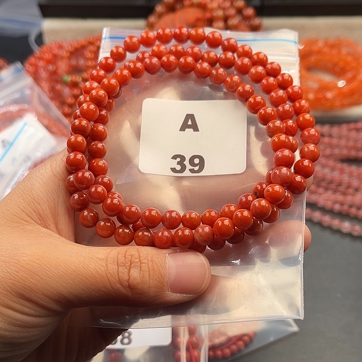 南红玛瑙未镶嵌多样性发货默认微瑕称重6mm