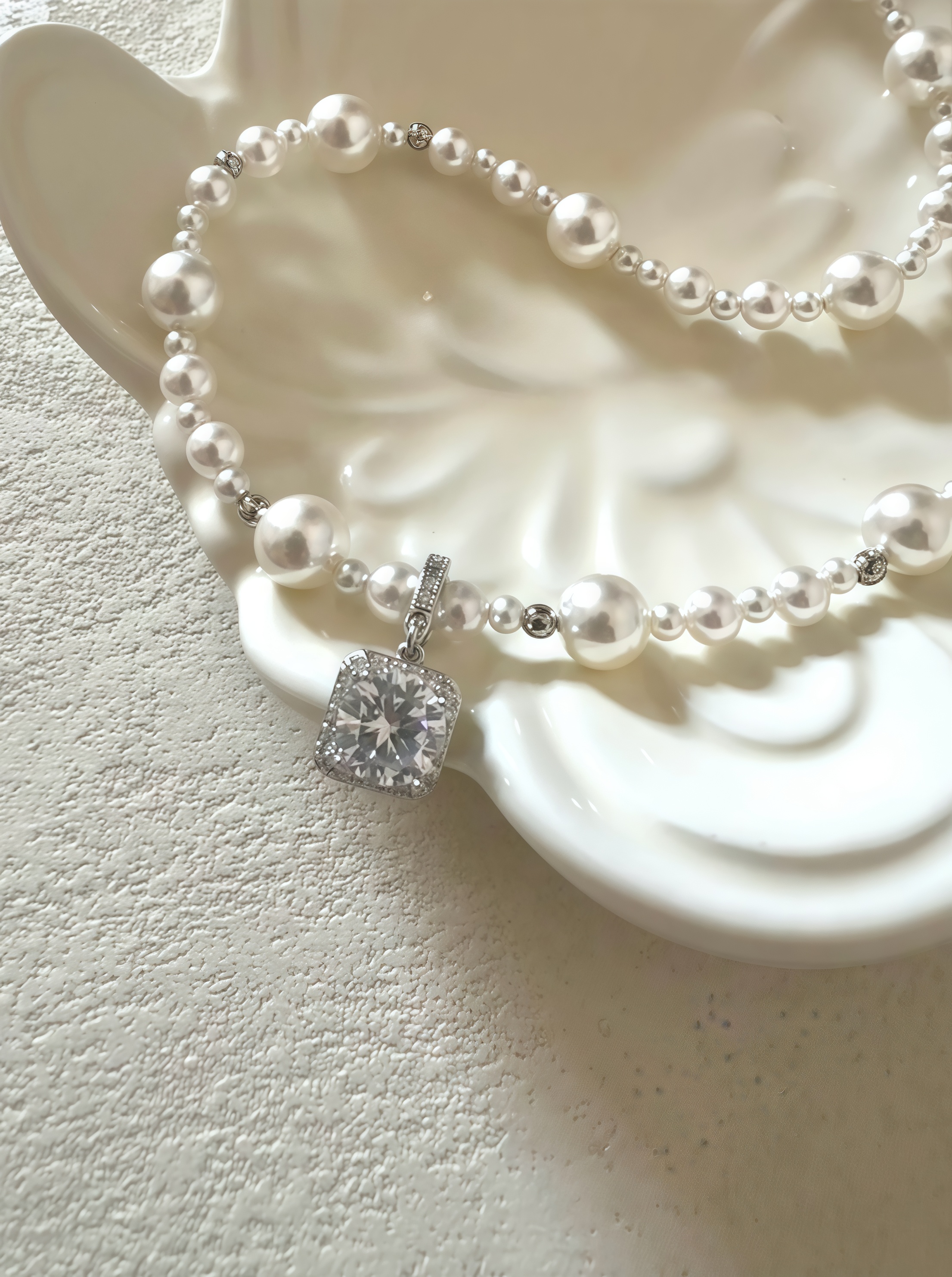 铜合金项链 【倩】梵家气泡方糖饰品项链【7342】饰品