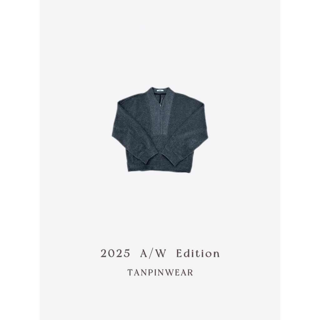【TANPIN】 25AW/ 亲肤软糯羊毛尼 宽松慵懒感套头卫衣 男女同款