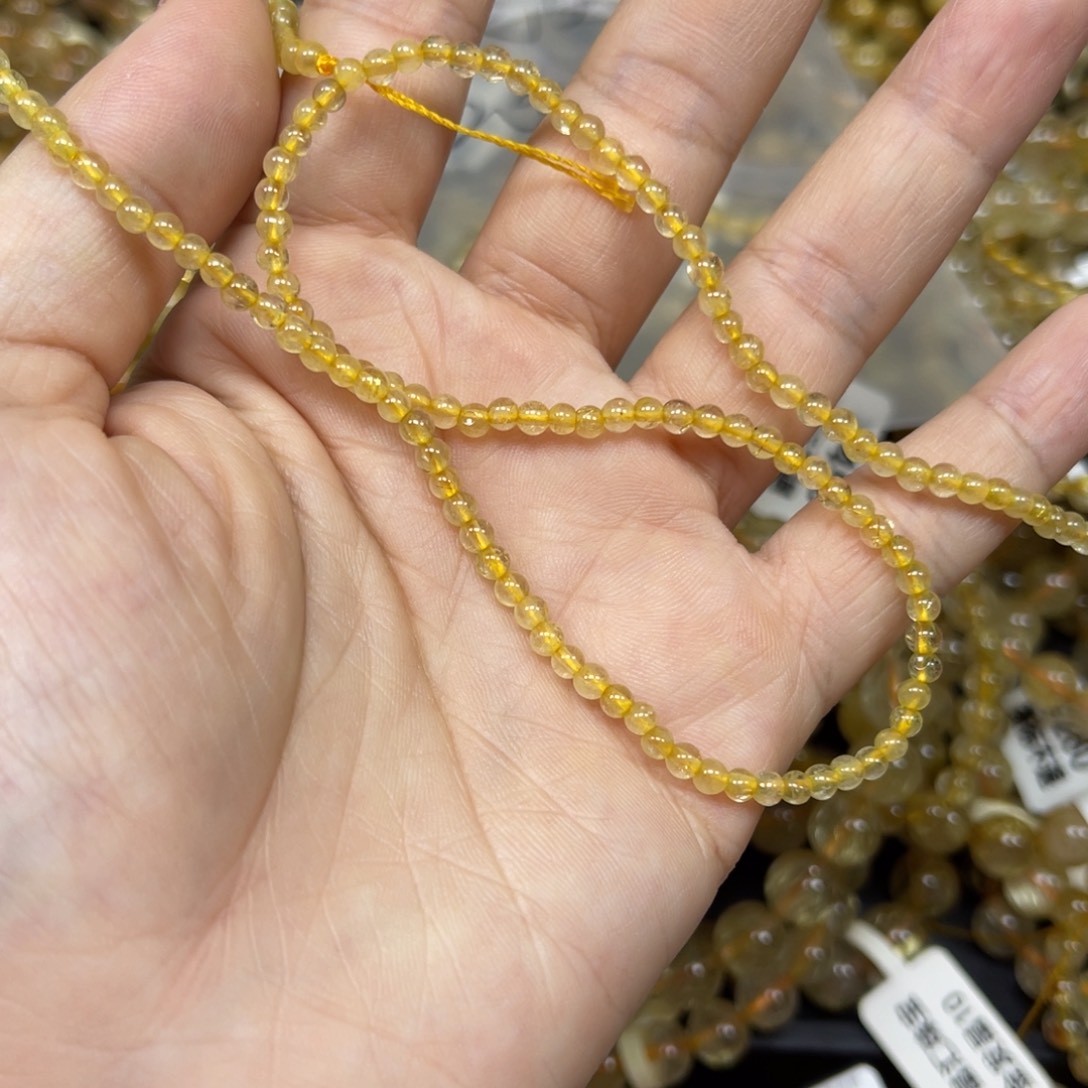 发晶手链未镶嵌金发晶半成品3 