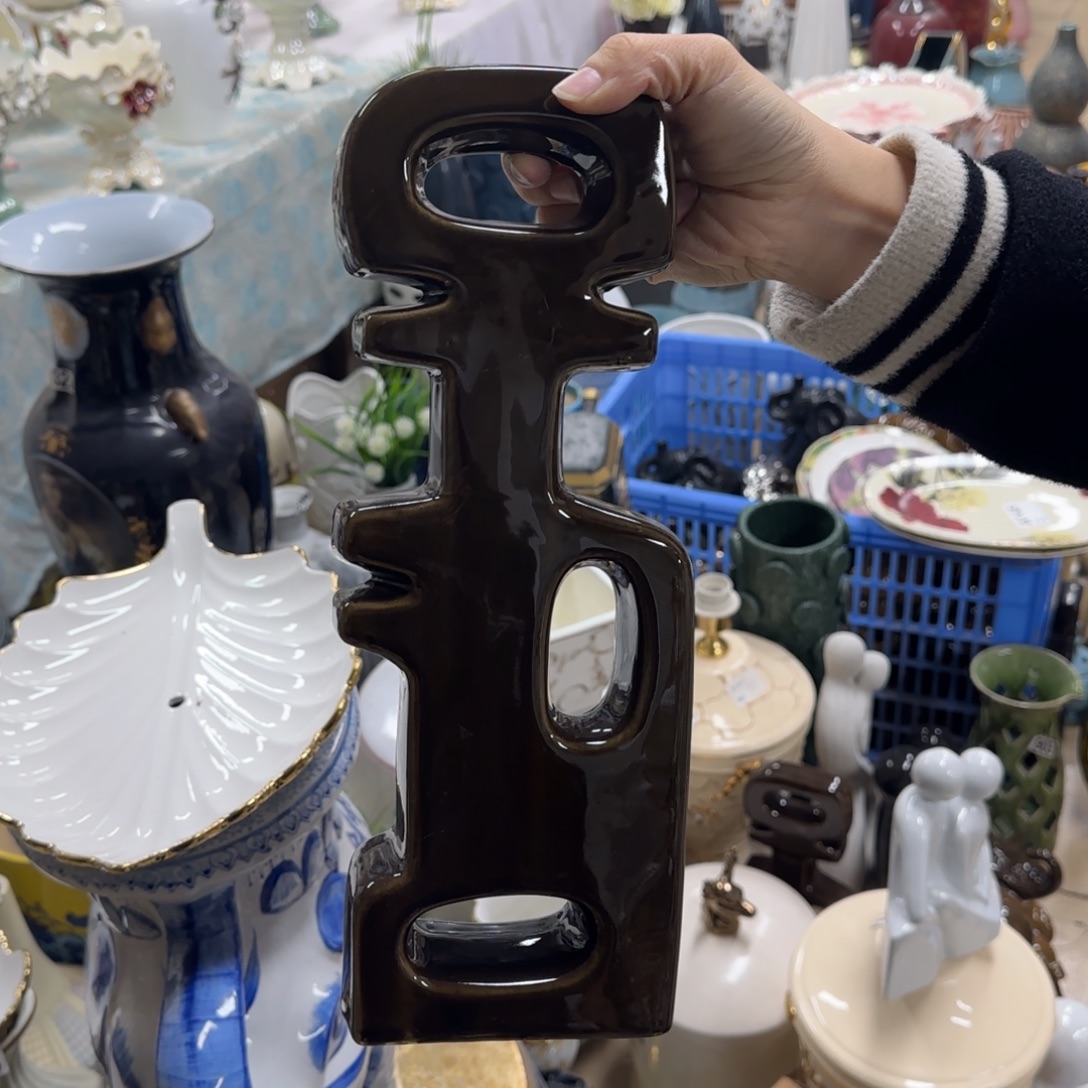 瓷片陶瓷工艺花瓶摆件