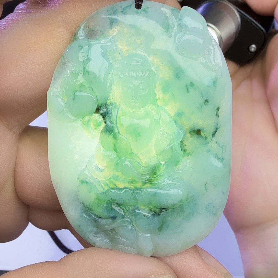 翡翠颈饰银S925镶嵌我