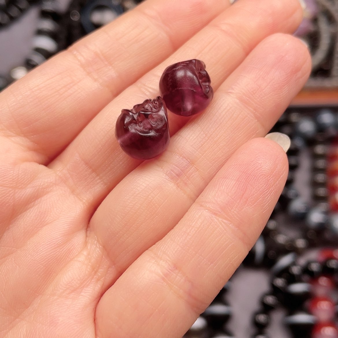 【闪购商品】玛瑙/玉髓珠宝半成品未镶嵌白*