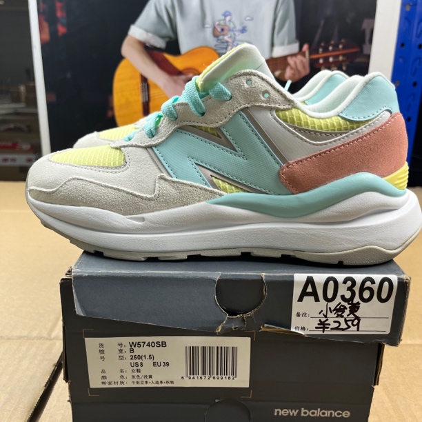 A0360 NEW BALANCE W5740SB 39码运动鞋直播微瑕疵 无售后