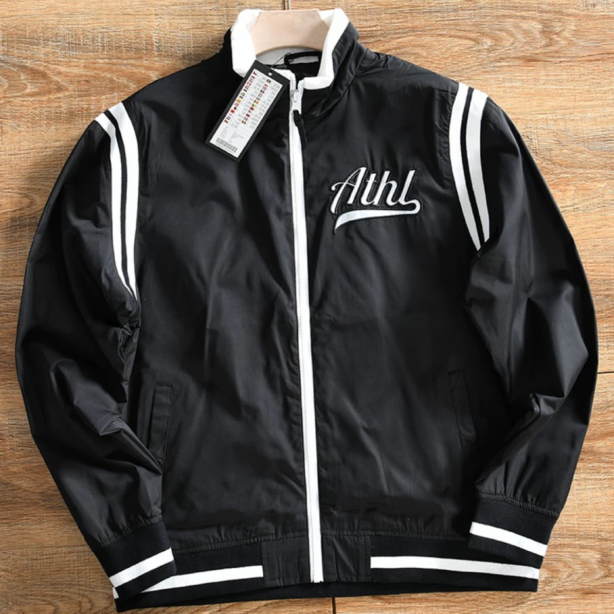 外贸男士户外重刺绣立领夹克外套春秋百搭上衣1859