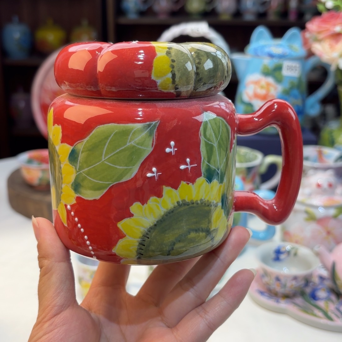 景德镇手绘高温釉下彩陶瓷茶具