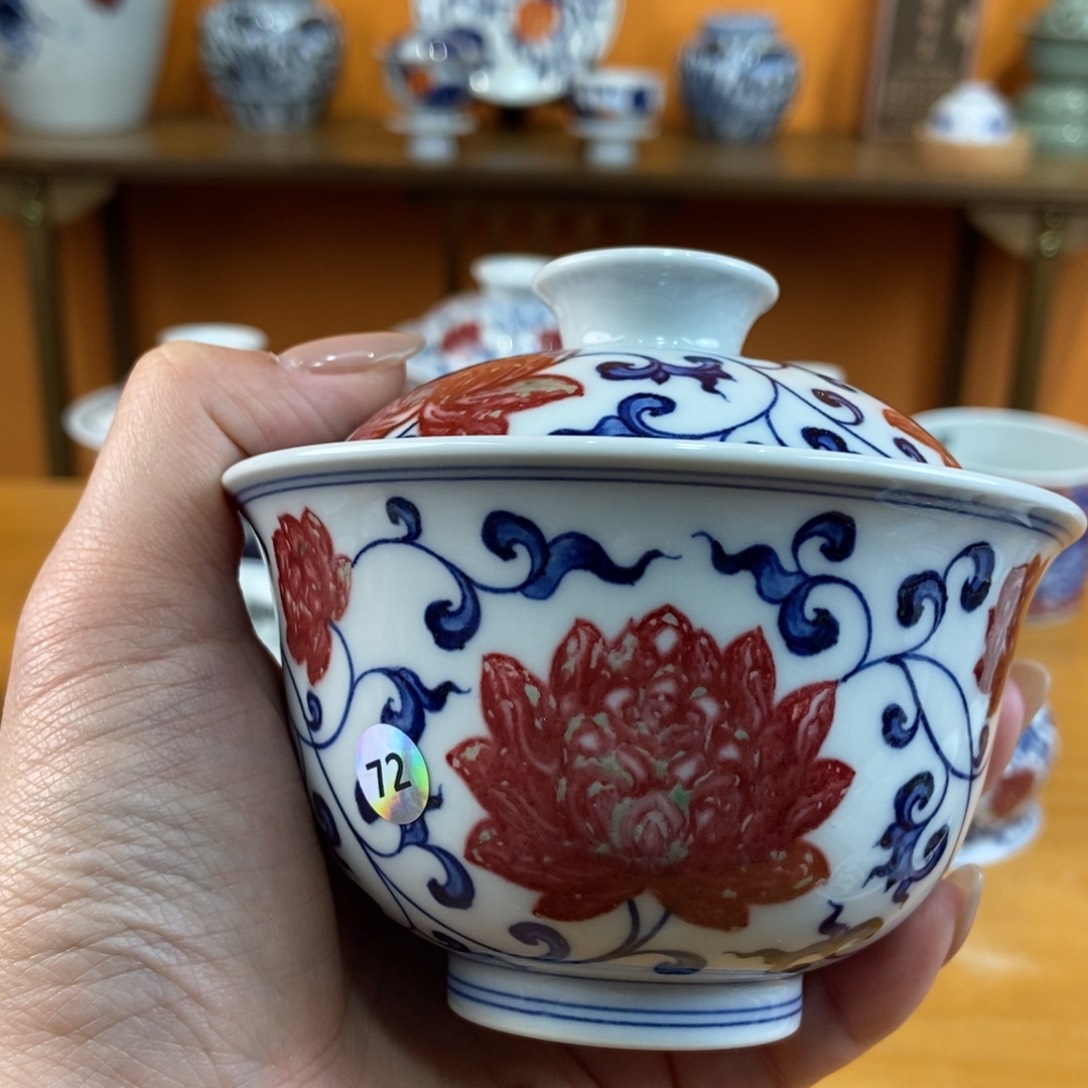 手绘现代茶具非古董