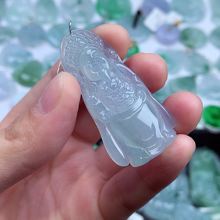 翡翠颈饰未镶嵌A货翡翠