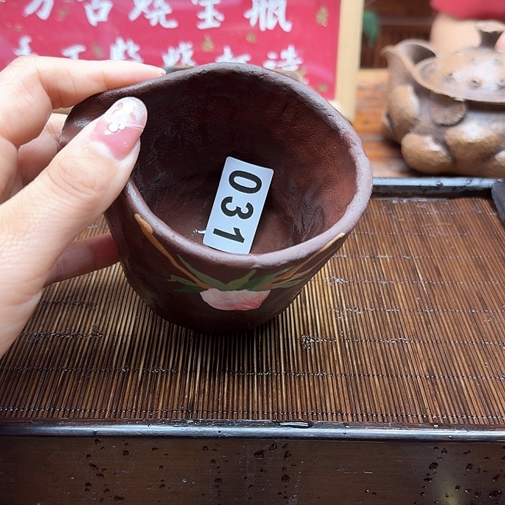 纯手工制作粗陶茶具