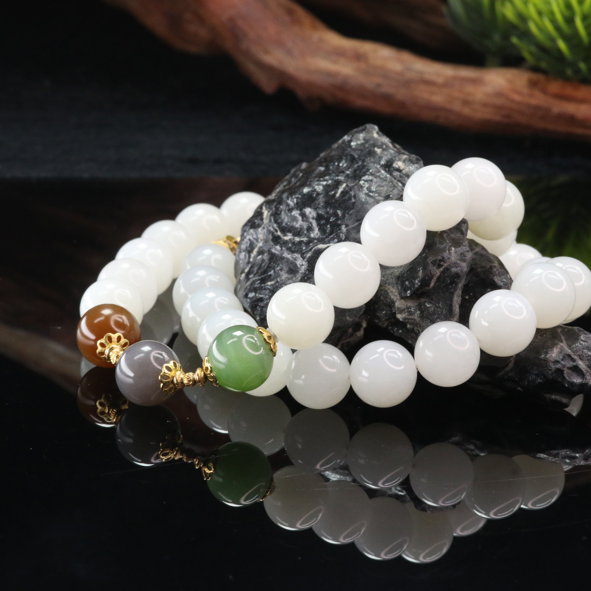 10和田玉S925羊脂白项链/501029北京中保拍卖