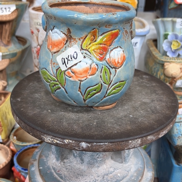 紫砂花盆粗陶材质多肉花盆