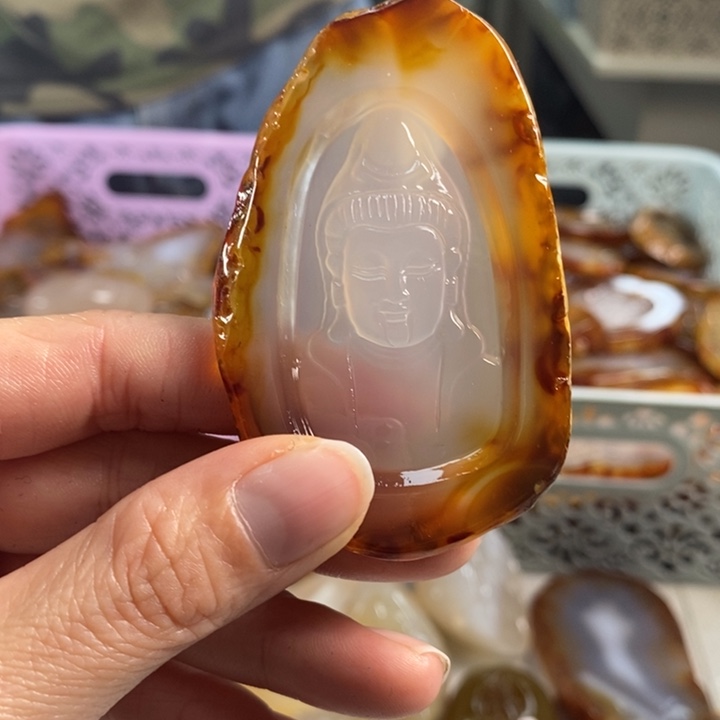 玛瑙/玉髓吊坠(不含链)未镶嵌