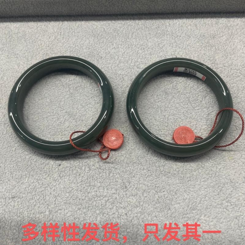 【香掌柜】和田玉沙枣青手镯（多样性发货，发一件）