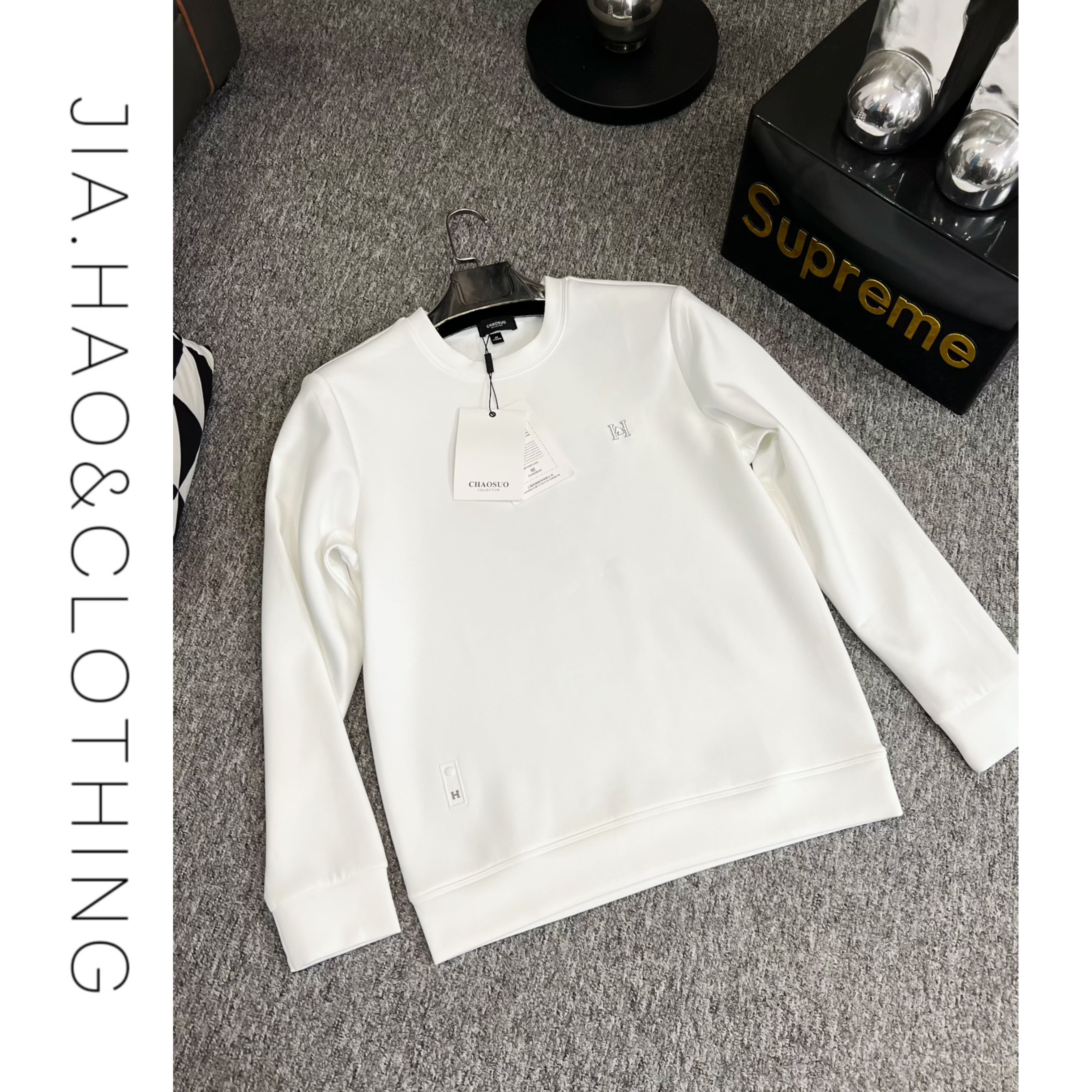 『JIA.HAO』7110冬季简约品质休闲磨毛卫衣
