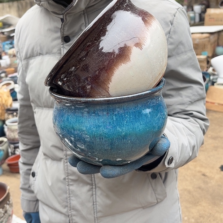 红陶颜色不挑两个口径18高度12