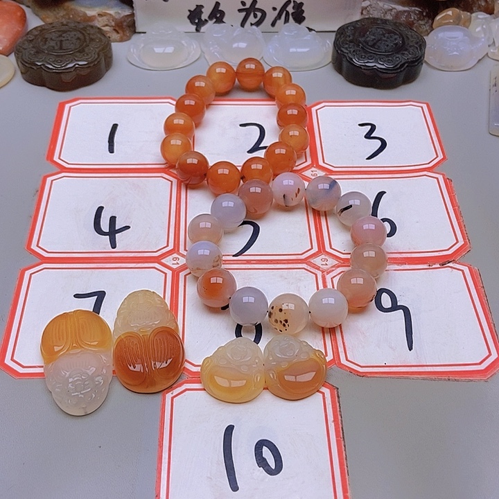 【闪购商品】未镶嵌玛瑙/玉髓珠宝半成品筠*