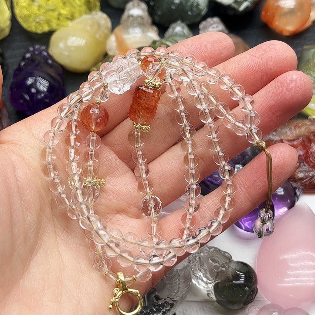 水晶项链未镶嵌气***-