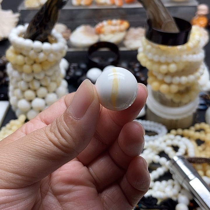 贝壳手串/手链贝雅轩工艺品金丝2.0单珠