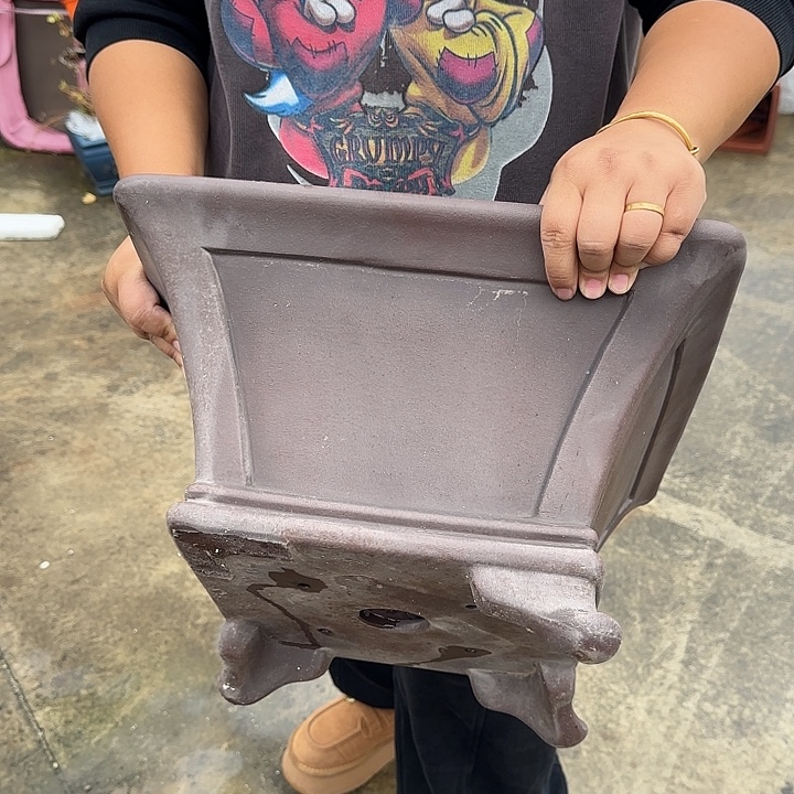 双***业紫砂花盆好喜欢你这个造型诶