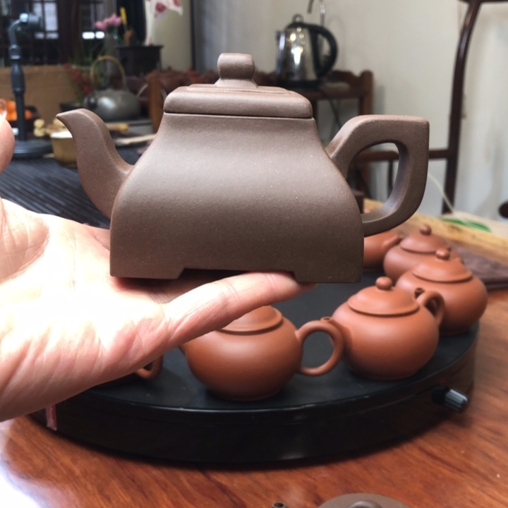 紫泥茶壶汤*生紫泥四方壶