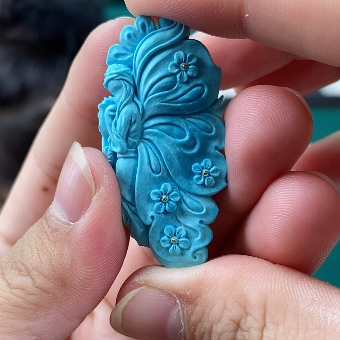 绿松石珠宝奇石未镶嵌