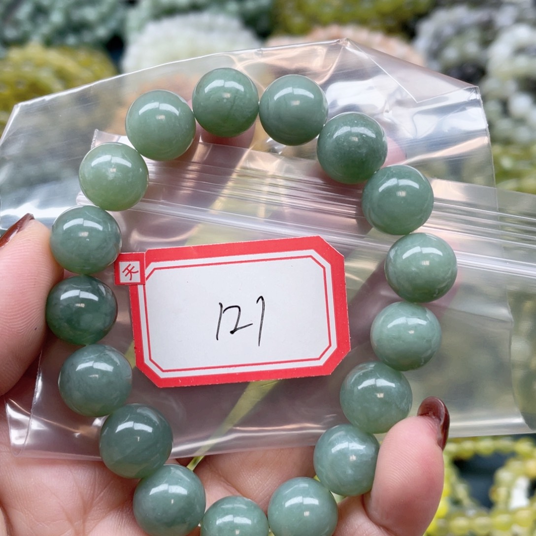 未镶嵌蛇纹石玉手串