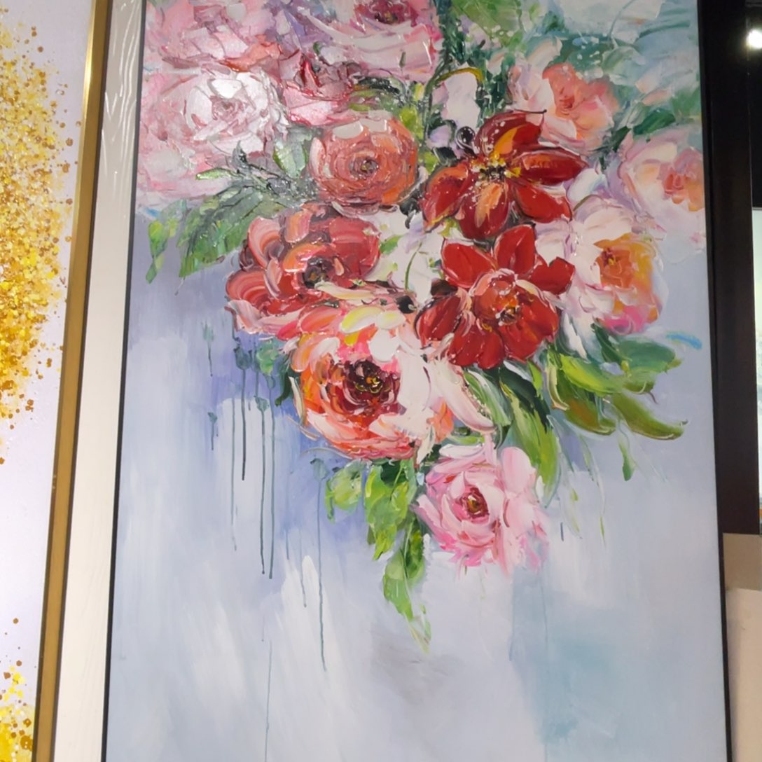 油画油画作品欣赏80.120带铝合金框