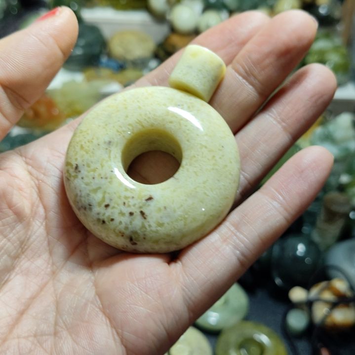 岫玉平安扣未镶嵌