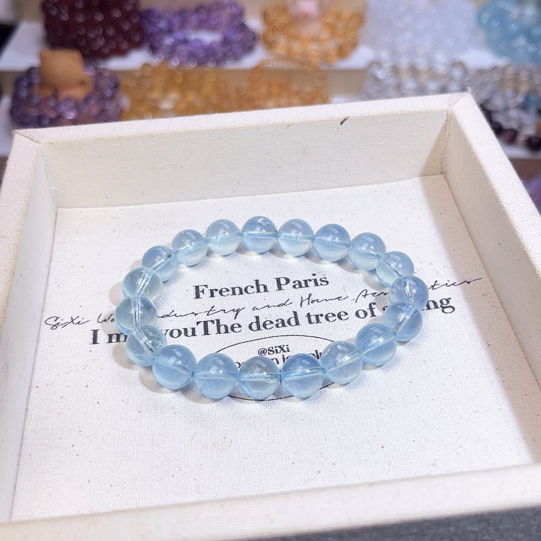 水晶手串未镶嵌七****?天然水晶10m漏