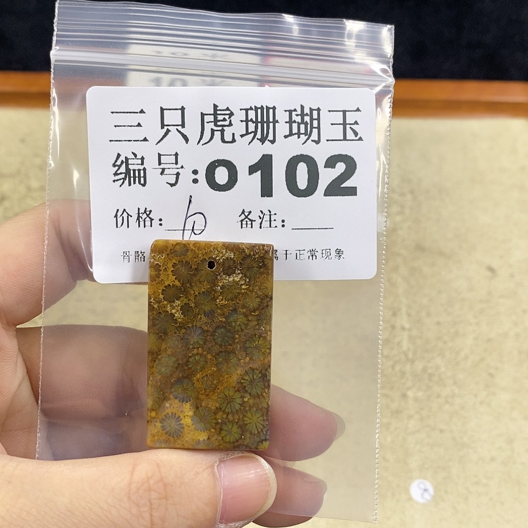 硅化珊瑚（珊瑚玉）1未镶嵌爱****子