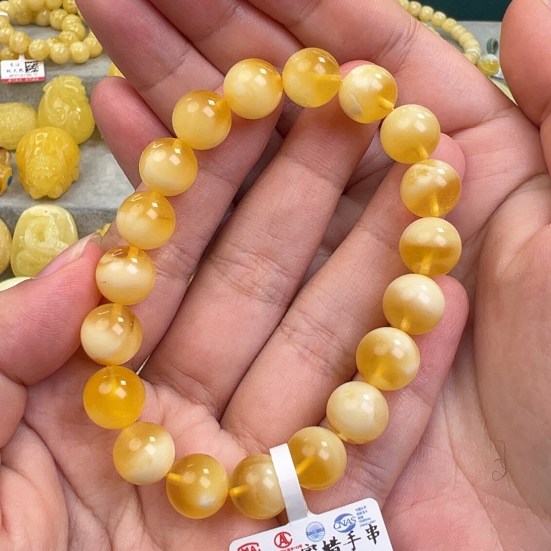 琥珀手链未镶嵌蜜蜡