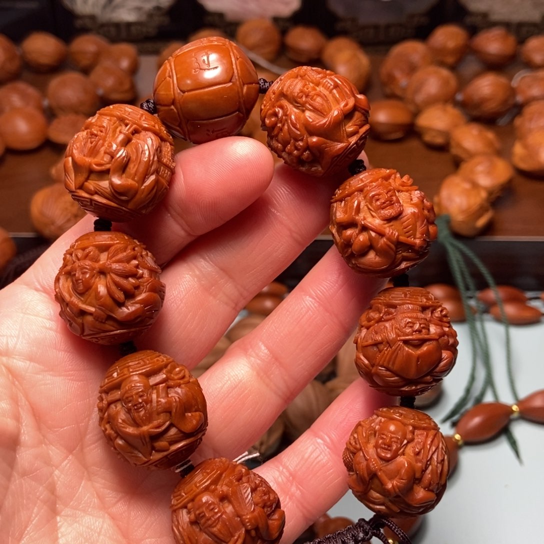手串/手链橄榄核2.1铁核风景老苏工八仙