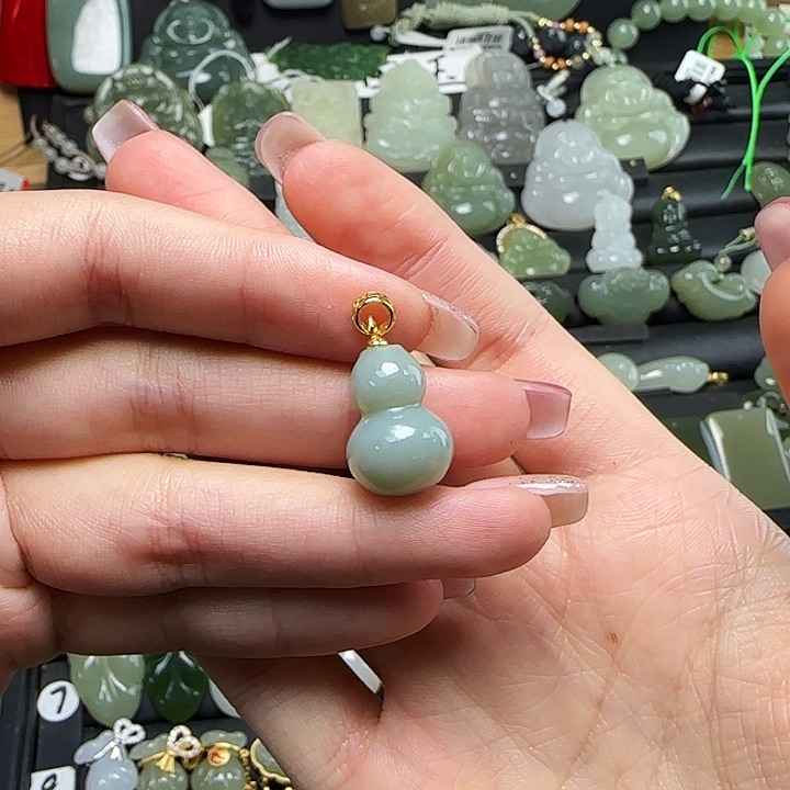 颈饰银S925镶嵌和田玉