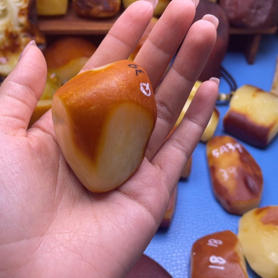 定制蜜蜡未镶嵌熊**森