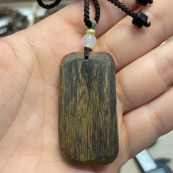 沉香吊坠奇楠挂件红油老料