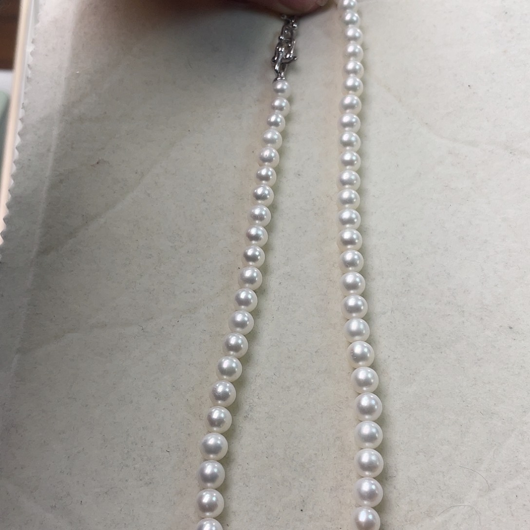 淡水珍珠颈饰银S925镶嵌